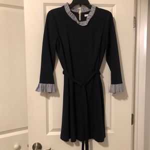 NWOT 1901 navy layered dress